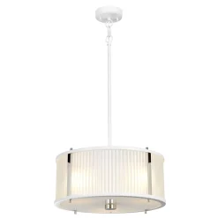 Corona nikiel - Elstead Lighting - lampa wisząca