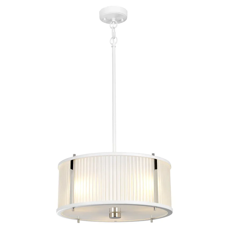 Corona nikiel - Elstead Lighting - lampa wisząca