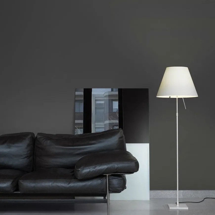 Costanza H120/160 biały - Luceplan - lampa podłogowa