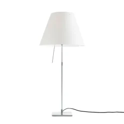 Costanza H76/110 biały, aluminium - Luceplan - lampa biurkowa
