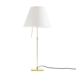 Costanza H76/110 mosiądz biały, złoty - Luceplan - lampa biurkowa