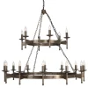 Cromwell Old Bronze - Elstead Lighting - lampa wisząca 18-ramienna