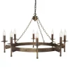 Cromwell Old Bronze - Elstead Lighting - lampa wisząca 8-ramienna