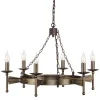 Cromwell Old Bronze - Elstead Lighting - lampa wisząca 6-ramienna