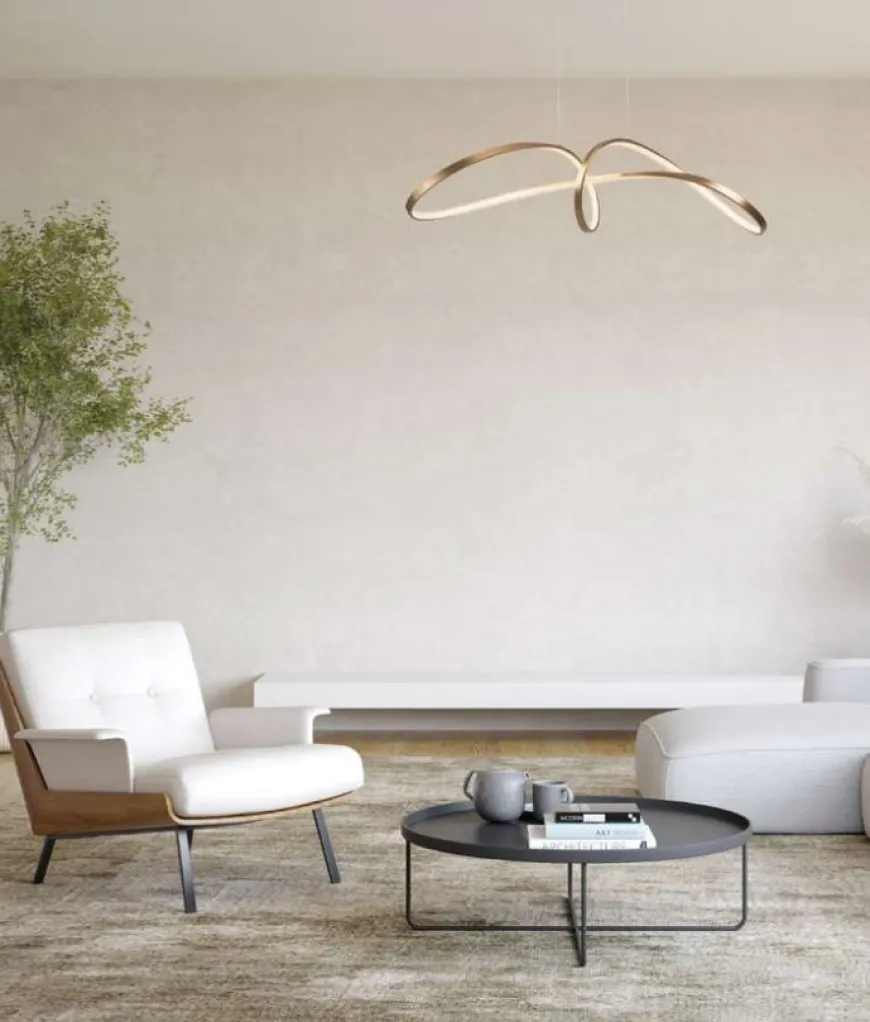 Curve Gold - Maytoni - lampa wisząca