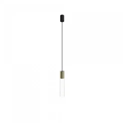 Cylinder Solid Brass L - Nowodvorski - lampa wisząca nowoczesna