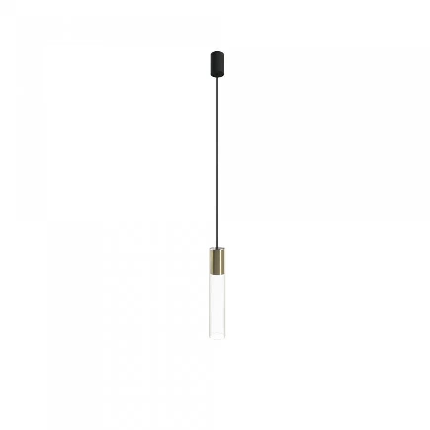 Cylinder Solid Brass L - Nowodvorski - lampa wisząca nowoczesna