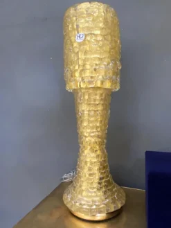 DORATA - lampa stołowa z 24k złotem wykonanaze szkła dmuchanego Murano