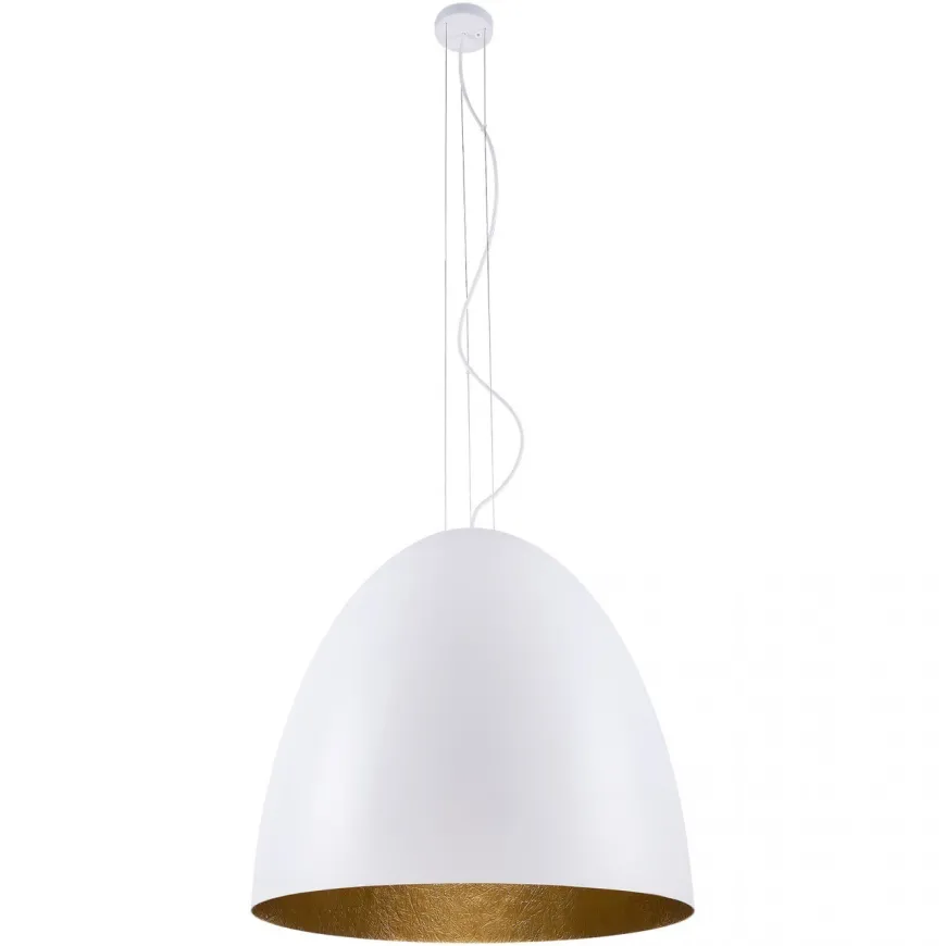 Egg L White-Gold 9023 - Nowodvorski - lampa wisząca nowoczesna