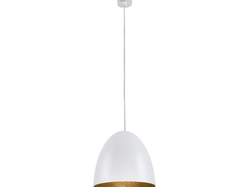 Egg M White-Gold 9021 - Nowodvorski - lampa wisząca nowoczesna