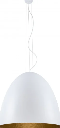 Egg Xl White-Gold 9025 - Nowodvorski - lampa wisząca nowoczesna