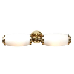 Eliot Led Polished Brass - Elstead Lighting - kinkiet łazienkowy podwójny