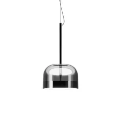Equatore Ø23,8 szary, chrom - Fontana Arte - lampa wisząca