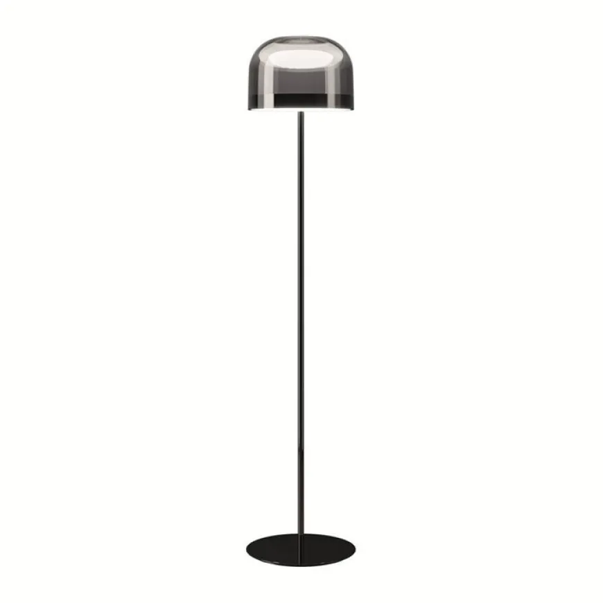 Equatore H175 szary, chrom - Fontana Arte - lampa podłogowa