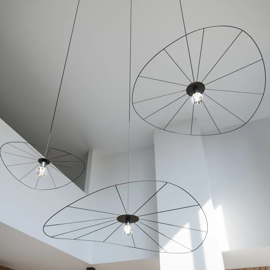 Eskola 70 Czarna - THORO - lampa wisząca