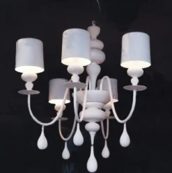 Eva Chandelier biały - Masiero - lampa wisząca