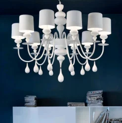 Eva Chandelier S10 biały - Masiero - lampa wisząca