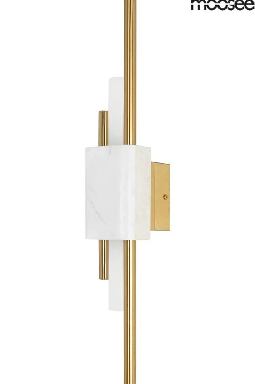 Evans Biała / Złota - Moosee - lampa ścienna