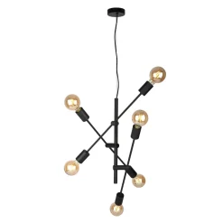 Ferreia Black - Italux - lampa wisząca nowoczesna