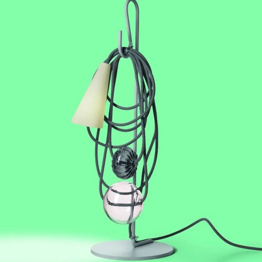 Filo Amethyst Queen H58 szary antracyt - Foscarini - lampa biurkowa