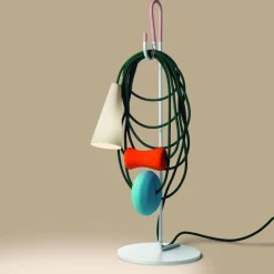 Filo Teodora H58 biały, zielony, niebieski, - Foscarini - lampa biurkowa