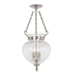 Finsbury Park Polished Nickel Ø28 - Elstead Lighting - lampa wisząca klasyczna