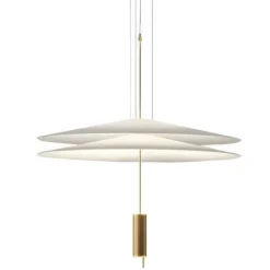 Flamingo Ø70 satyna złoty - Vibia - lampa góra/dół