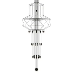 Flusso 43 Grande Czarne - King Home - lampa wisząca