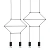 Flusso Line 4 Czarna - King Home - lampa wisząca