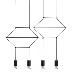 Flusso Line 4 Czarna - King Home - lampa wisząca