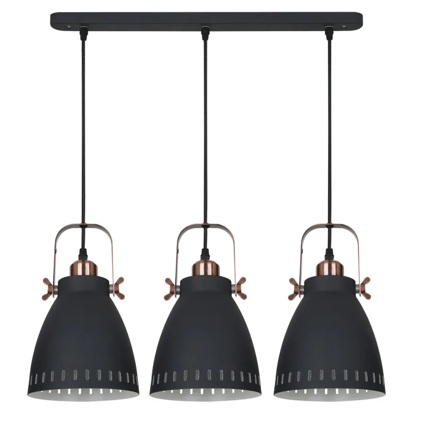 Franklin Black III - Italux - lampa wisząca