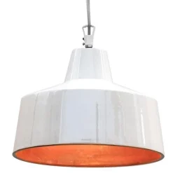 Gangster Ø48 biały, miedź - Karman - lampa wisząca