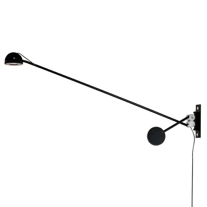 Gear Czarna - Moosee - lampa ścienna