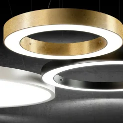 Golden Ring czarny - Panzeri - lampa wisząca