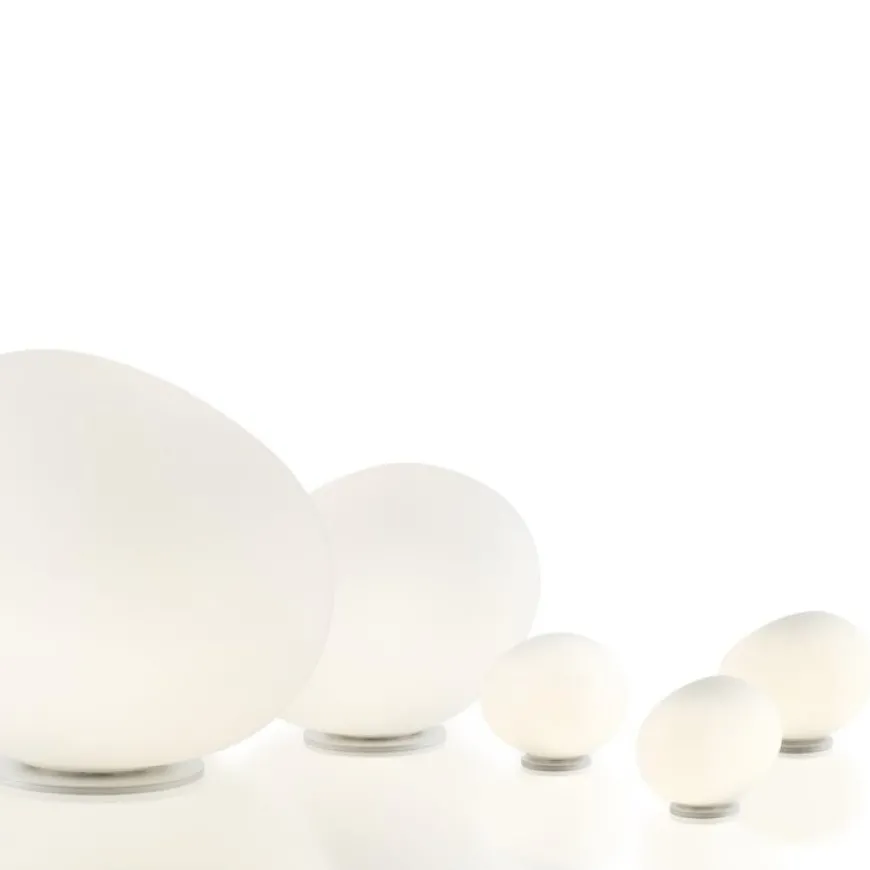 Gregg Grande H40 biały, złoty - Foscarini - lampa biurkowa