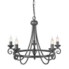 Harlech Black - Elstead Lighting - lampa wisząca 5-ramienna