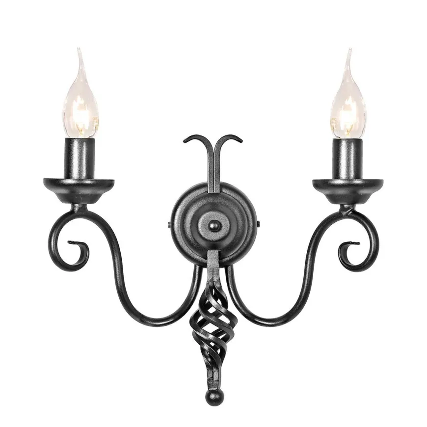 Harlech Black - Elstead Lighting - kinkiet klasyczny