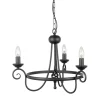 Harlech Black - Elstead Lighting - lampa wisząca 3-ramienna