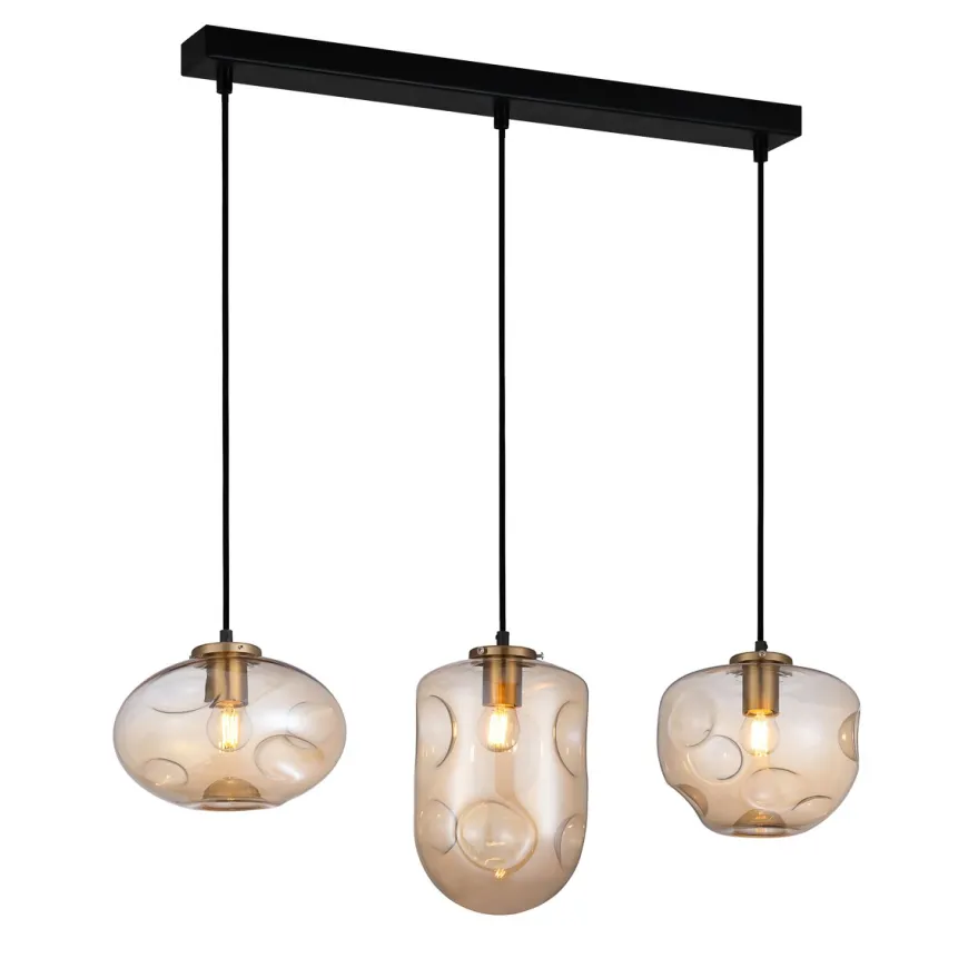 Hatella III gold L102 - Italux - lampa wisząca nowoczesna