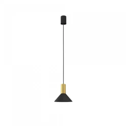 Hermanos A Black-Solid Brass - Nowodvorski - lampa wisząca nowoczesna