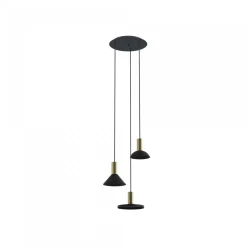 Hermanos Iiiblack-Solid Brass - Nowodvorski - lampa wisząca nowoczesna