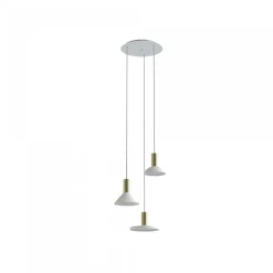 Hermanos Iiiwhite-Solid Brass - Nowodvorski - lampa wisząca nowoczesna