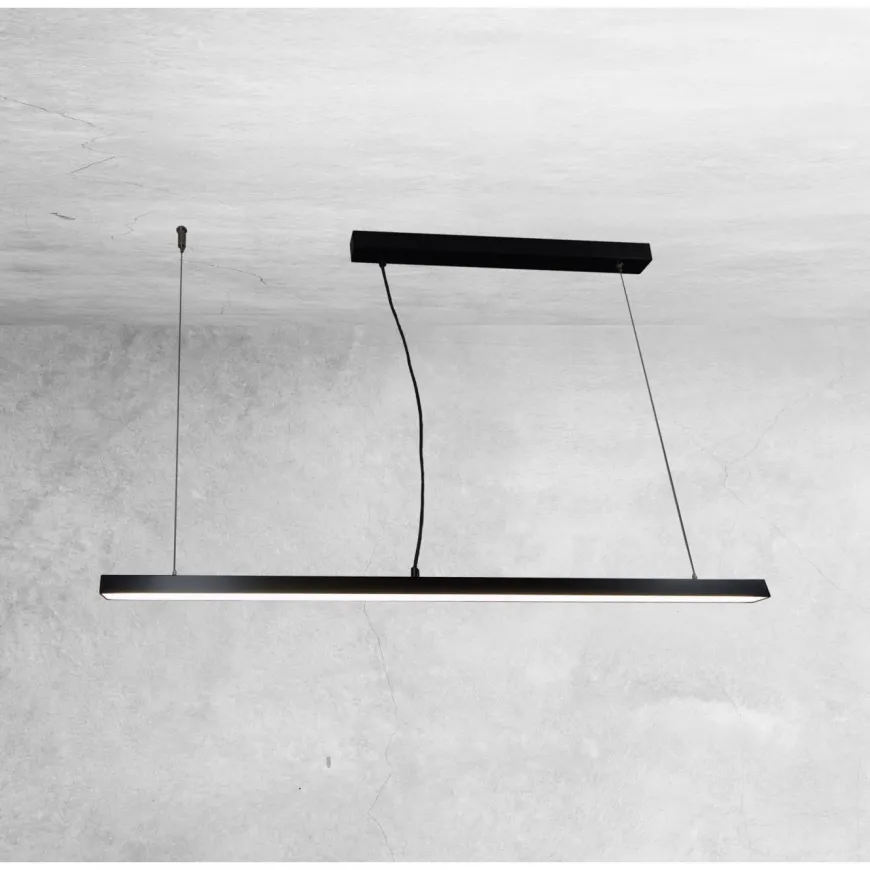 Hiate Line 150 (czarny) 3000K - Antigo - lampa wisząca