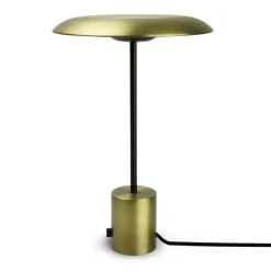 Hoshi H40 czarny, złoty - Faro - lampa biurkowa