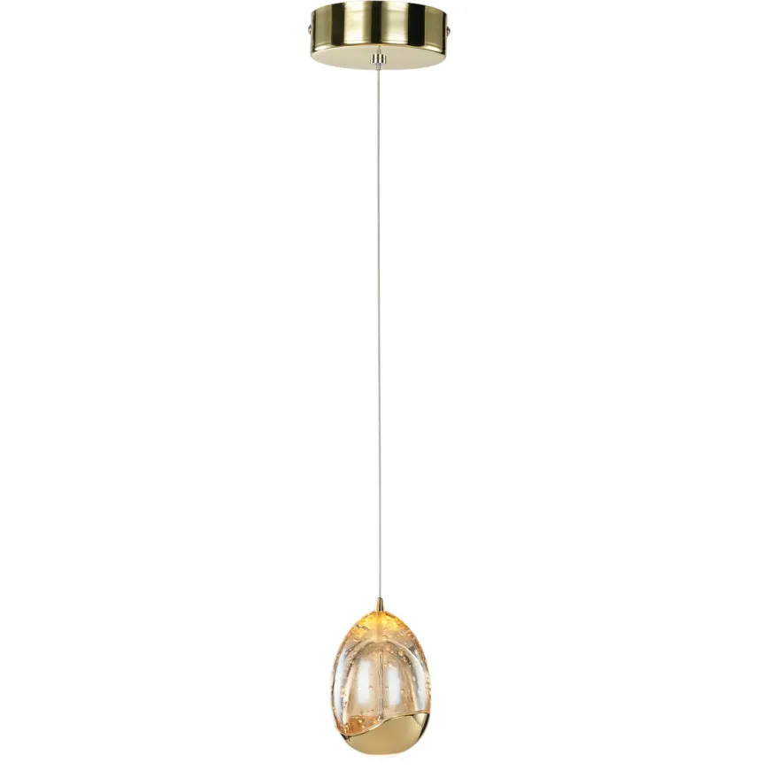 Huelto I gold - Italux - lampa wisząca nowoczesna