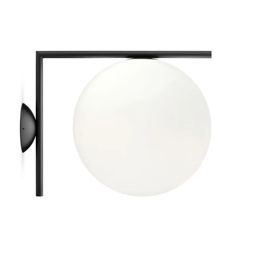 Ic W1 L28 czarny - Flos - lampa ścienna