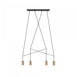 Imbria Brass Iv - Nowodvorski - lampa wisząca nowoczesna