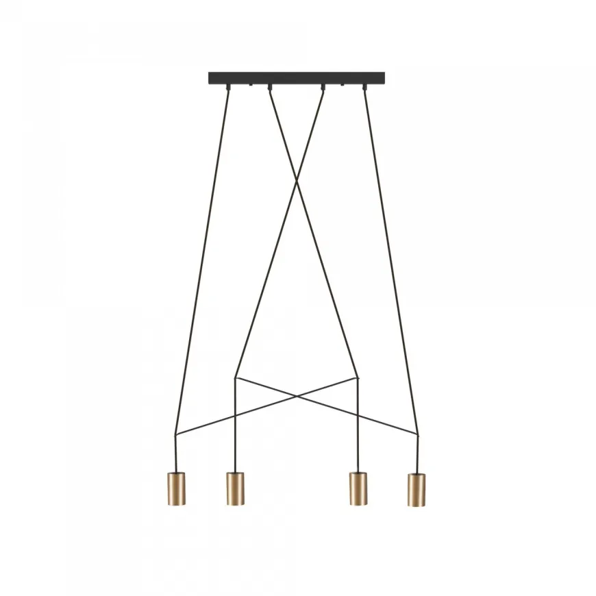 Imbria Brass Iv - Nowodvorski - lampa wisząca nowoczesna
