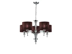 Impress 5 Brown - Azzardo - lampa wisząca