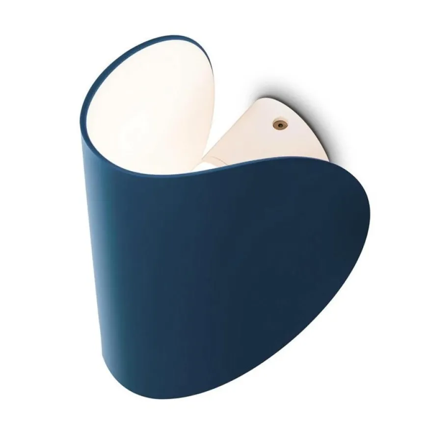 Io H16,5 matowy niebieski - Fontana Arte - lampa ścienna